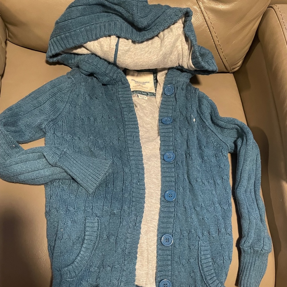 American Eagle button sweater